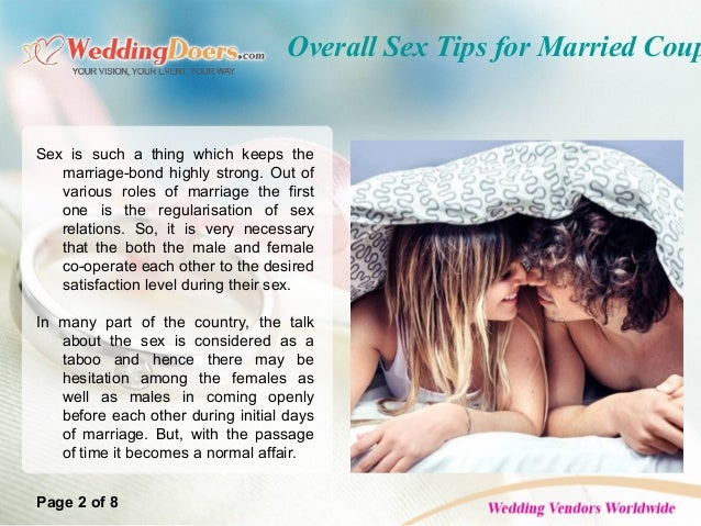 Sex tips for married couple